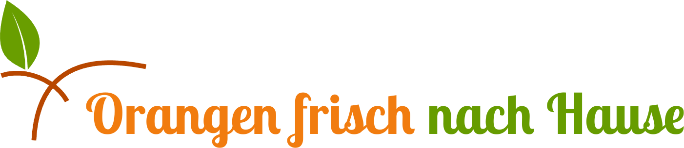 Orangen frisch nach Hause